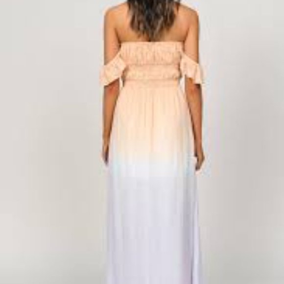 Tobi Kallie Multi Smocked Ombre Maxi Dress NWT - Picture 10 of 11